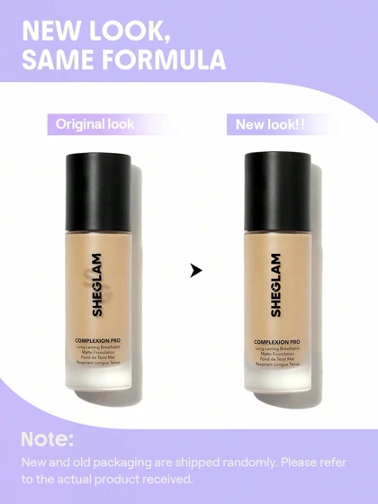 کرم پودر مات و تنفس‌پذیر شیگلم مدل Complexion Pro Long Lasting Breathable Matte Foundation