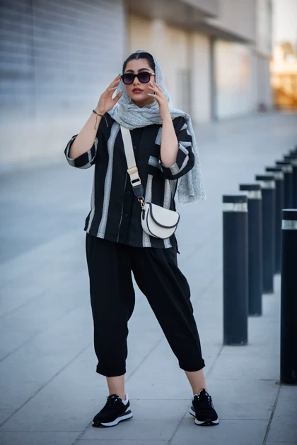 مانتو شلوار کنفی ترکیبی