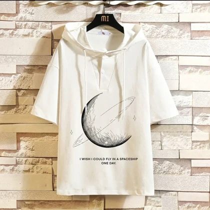 تیشرت کلاه دار یقه دار اسپرت