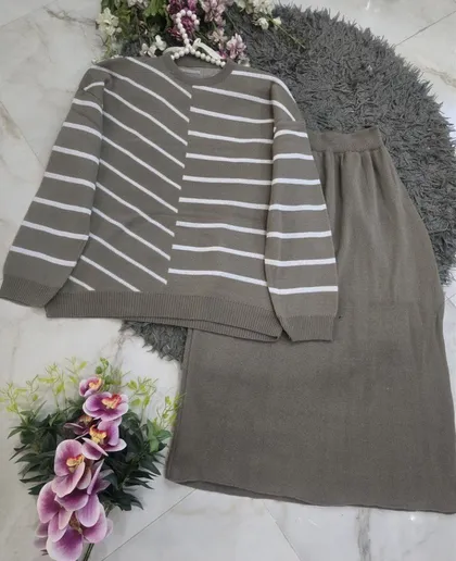 بلوز دامن بافت کد 80755