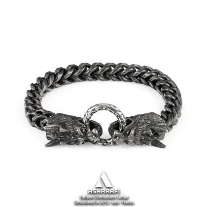 دستبند تیتانیوم مردانه Vintage Men Chain Bracelet K2