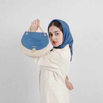 کیف دوشی و دستی زنانه چرم یلسان مدل دلاریس کد 005-SHT