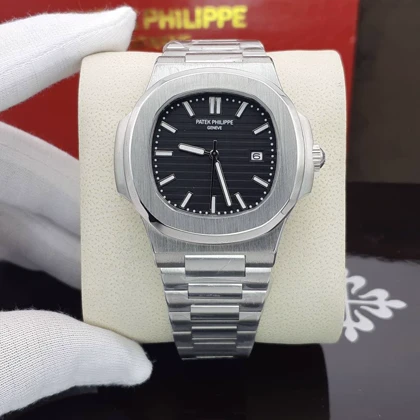 ساعت مردانه پتک فیلیپ ناتیلوس صفحه مشکی کد 765