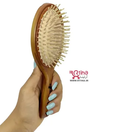 برس دکتر مورنینگ دندانه چوبی | دسته طرح چوب