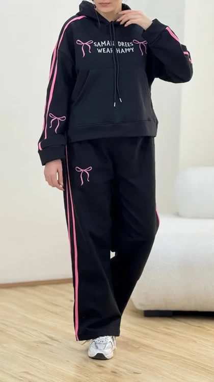 ست هودی وشلوار پاپیون