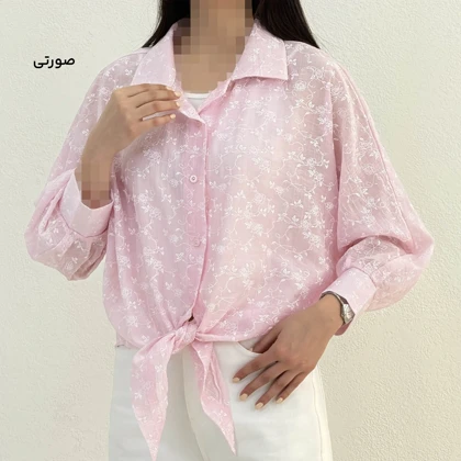 شومیز زنانه گره‌ای طرح گل | آی بولک