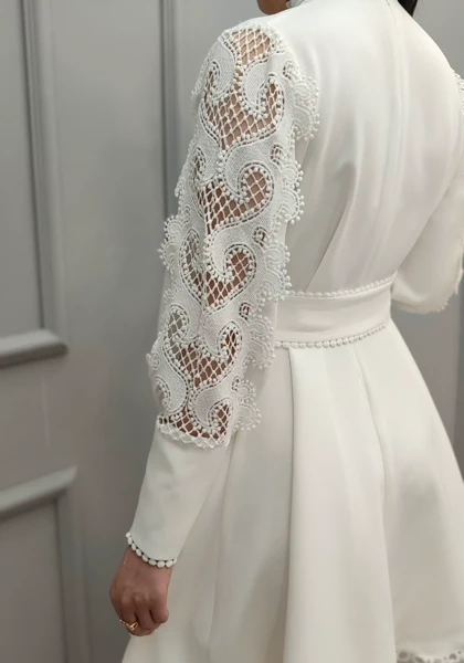 پیراهن کوتاه دانتل کد 2059