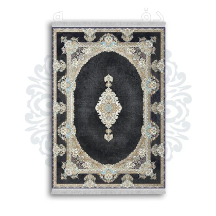 *جدید* فرشینه از جنس پارچه شانل مخمل ترک طرح فانتزی برند دفه کد 958