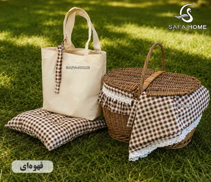 ست پیکنیک 5 تکه چهارخونه
