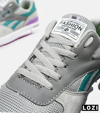 کفش کتانی طوسی آبی بنفش REEBOK Unphased Pro مدل 4613