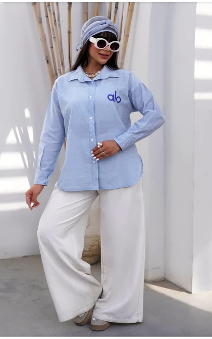 شومیز گلدوزی الو زنانه کد 403022