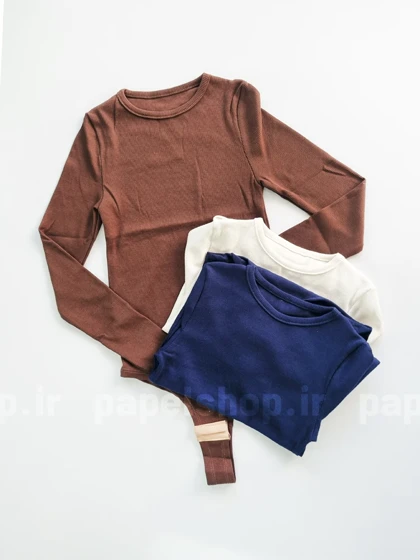 بادی کبریتی یقه گرد آستین بلند