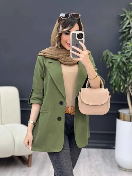 مانتو دو دکمه مانلی