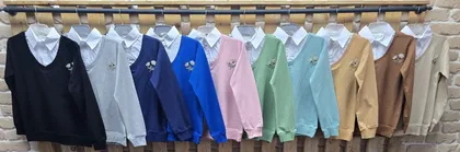 بلوز دورس یقه دار کد 67701