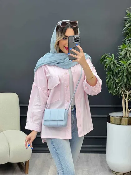 مانتو تک جیب پاکتی مهرا
