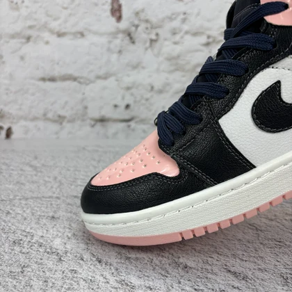 نایک ایر جردن 1 ساق‌دار سرمه ای صورتی (Nike Air Jordan 1 Pink Navy) کد 2341