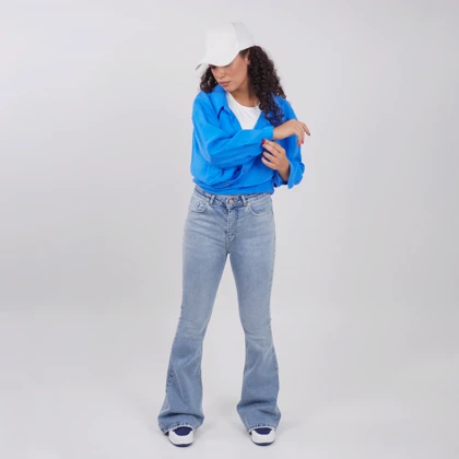 جین بوت کات آبی روشن