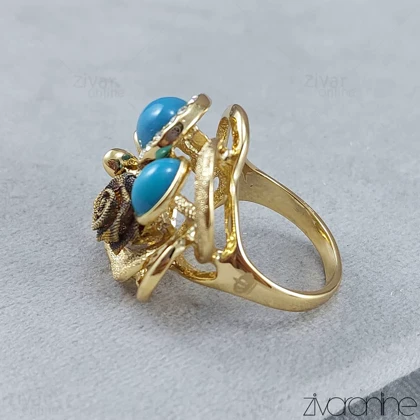 انگشتر زنانه مجلسی وینویز طرح فیروزه 30120