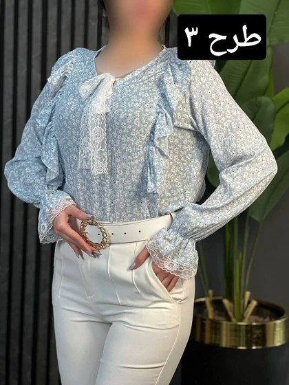 شومیز چین‌دار دلسا کد 1695
