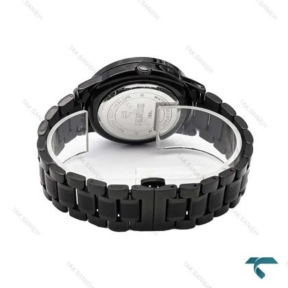 ساعت مچی مردانه اسکمی رینگی قرمز مشکی رینگ گرد Skemi-6545-G