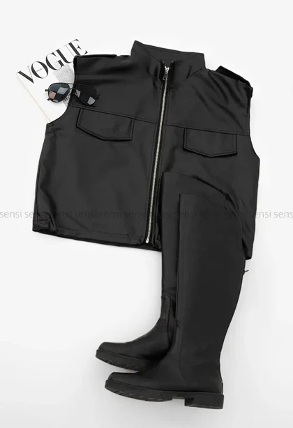 وست چرم آستر دارجیب نما کد1004934