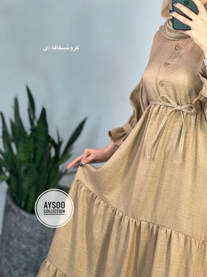 پیراهن مانتویی آرام