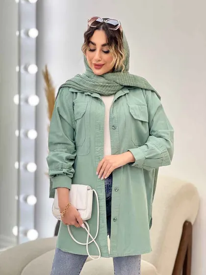 مانتو دو جیب پیله