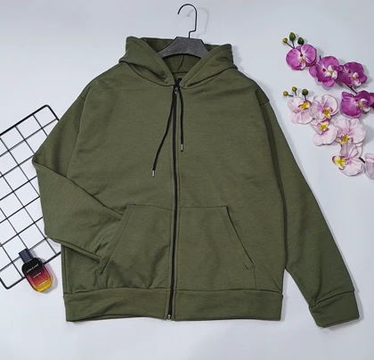 سویشرت کلاهدار داخل کرکی مدل ویانا کد 40201