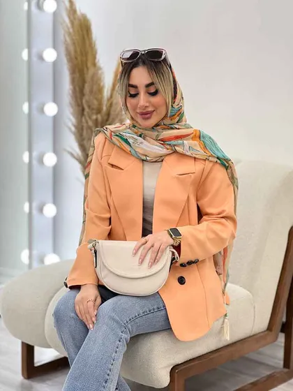 مانتو مازراتی دو دکمه بغل چاک