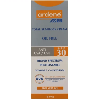 ضد آفتاب مردانه آردن مدل Oil Free با SPF30 حجم 60 گرم