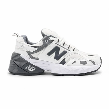 کفش و کتانی مردانه مدل نیوبالانس7030 NEW BALANCE رنگ سفید طوسی کد 7996