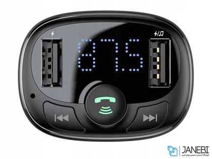 شارژر فندکی فست شارژ و گیرنده بلوتوثی ماشین بیسوس CCMT-01 S-09A