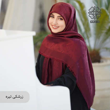 روسری رونا گل رز لمه دار