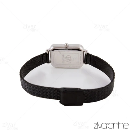 ساعت دنیل ولینگتون زنانه حصیری مستطیلی تمام مشکی 105730