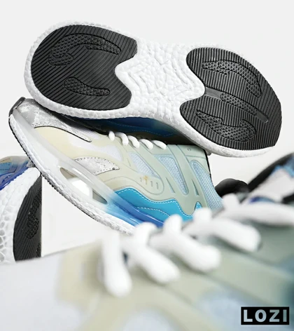 کفش کتانی مردانه آبی سفید ADIDAS Customize Run