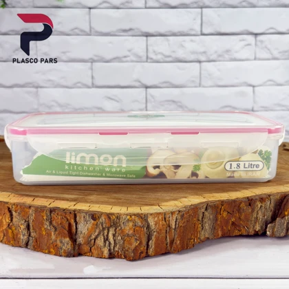ظرف فریزری مستطیل 1.8 لیتری لیمون