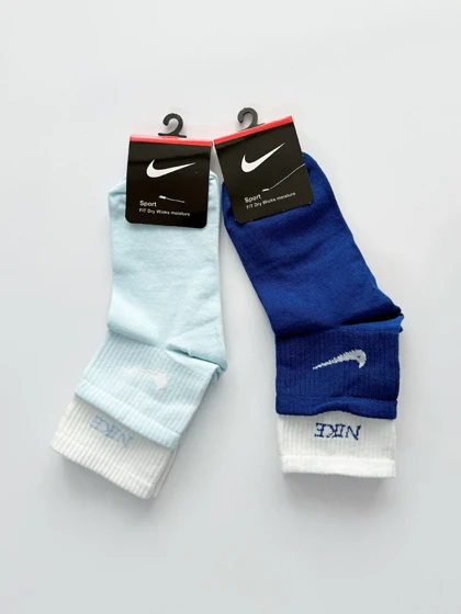 جوراب نیم ساق زنانه نخ پنبه دوکش نایک Nike