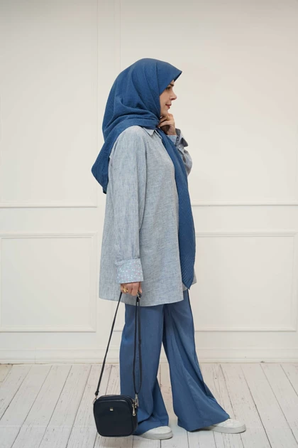 شومیز لینن بهارگل