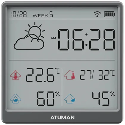 دماسنج و رطوبت سنج شارژی آتومن ATuMan مدل TH3
