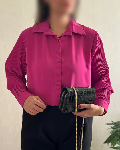 شومیز مجلسی آستین پلیسه 1