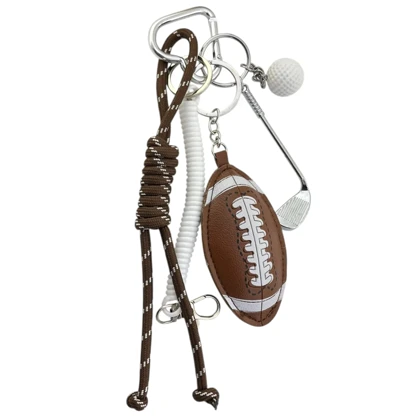 آویز کیف طرح توپ بیسبال چرمی