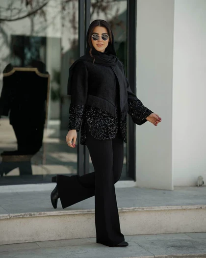 کت مخمل پولکی