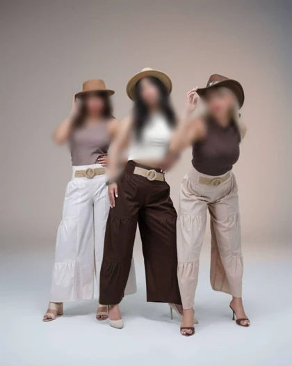 دامن شلواری کمرکنفی مدل ندا کد 50289