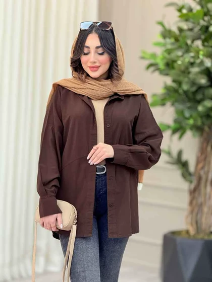 شومیز پشت پیله برش‌دار