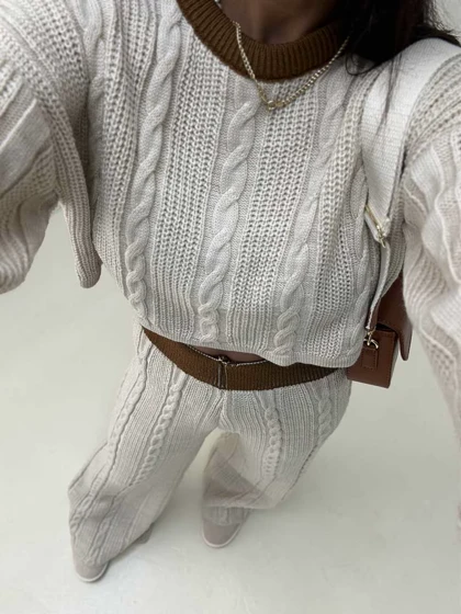 ست بلوز و شلوار 2 رنگ
