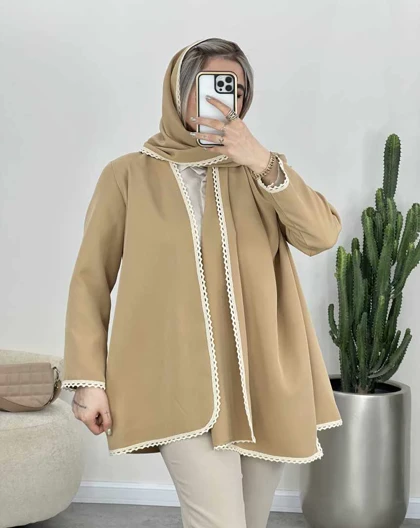 ست کت و شال مزونی (70)کد3528