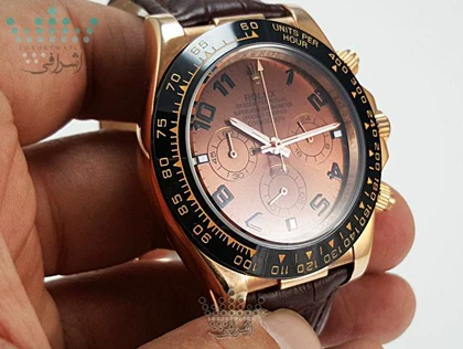 رولکس دیتونا قهوه‌ای رنگ مردانه ROLEX Daytona D17