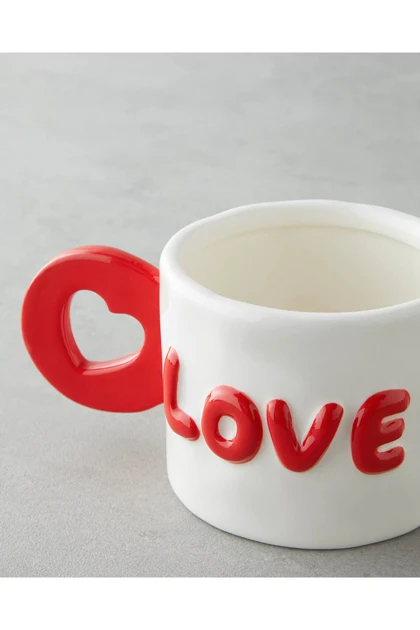 ماگ English Home مدل Love More پرسلان - صورتی