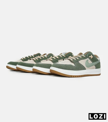 کفش کتانی بزرگ پا سبز کرم نایک NIKE SB