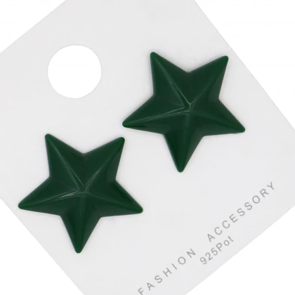 گوشواره دخترانه فانتزی مدل ستاره رنگی